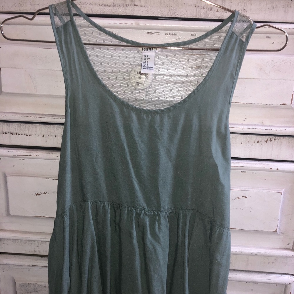 Green forever 21 tank top